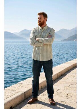 World Wide Sportsman Plaid Vented Fishing Shirt (SKU#1164)